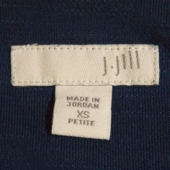 J.JILL Dress, XSP Petite, Blue, Layered, Short sleeve, Stretch, Pockets, buttons - Picture 10 of 13